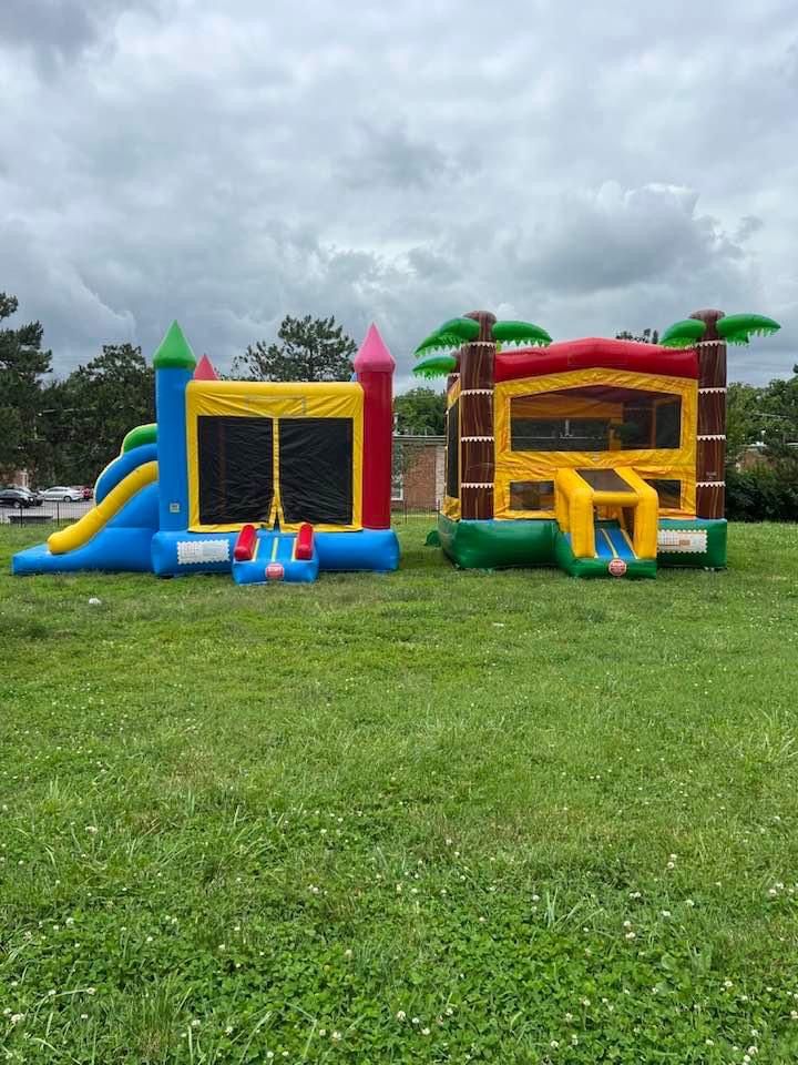 Bounce house celebration